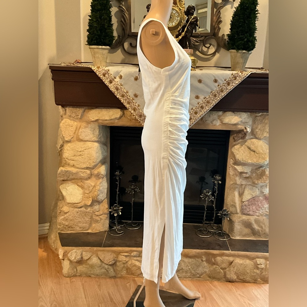 NWT Allsaints Tina White Sleeveless Maxi Dress M - Picture 2 of 9